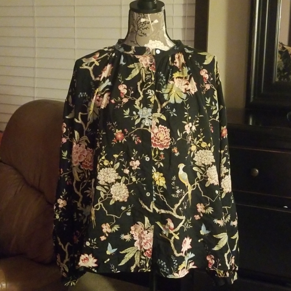 H&M Hummingbird Blouse